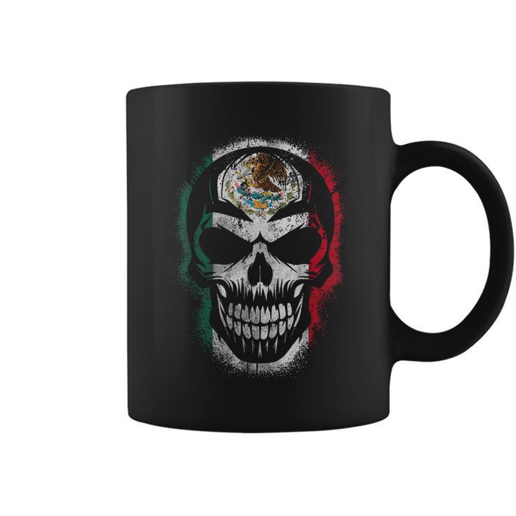 Skull Mexican Flag Mexicopraytyleintage コーヒーマグ