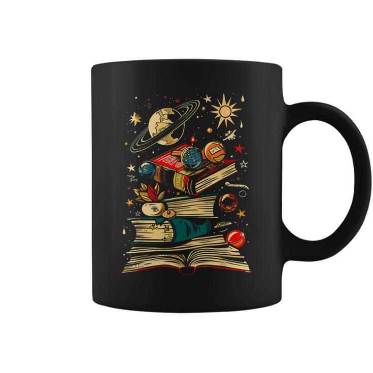 Space Books Planets Astronomy Physics Science Chemistry Graphic Print Coffee Mug