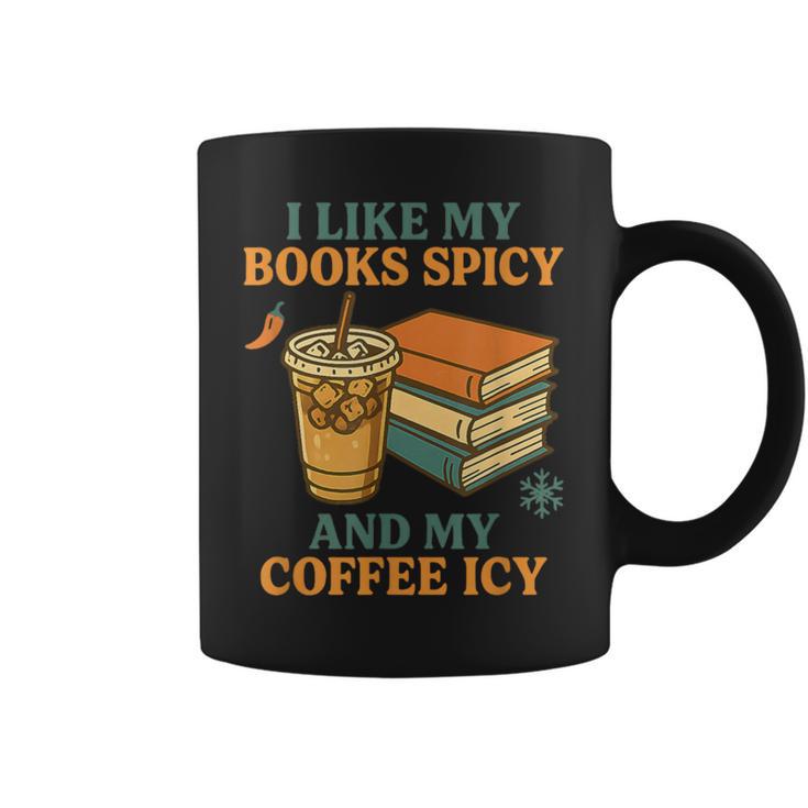 Spicy Books And Iced Coffee Book Lover Smut Reader Graphic Print Coffee Mug