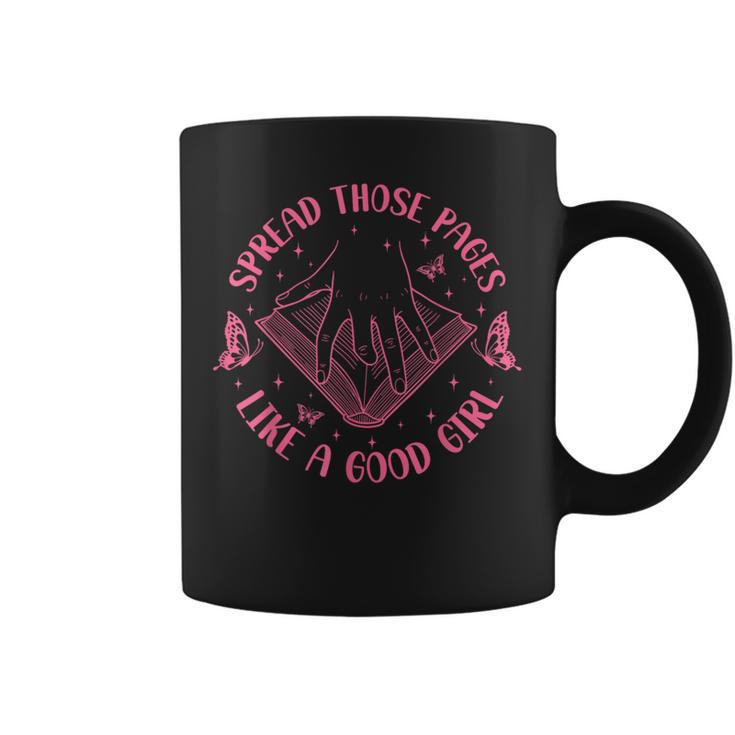 Spread Those Pages Like A Good Girl Reading Book Lover Graphic Print Coffee Mug