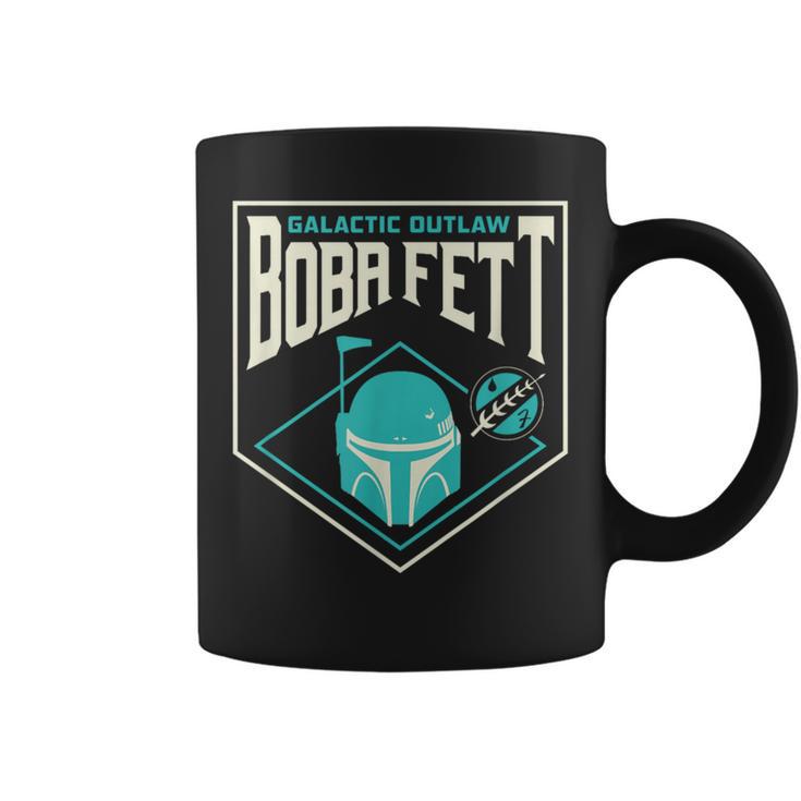 Star Wars The Book Of Boba Fett Galactic Outlaw Badge Graphic Print Coffee Mug