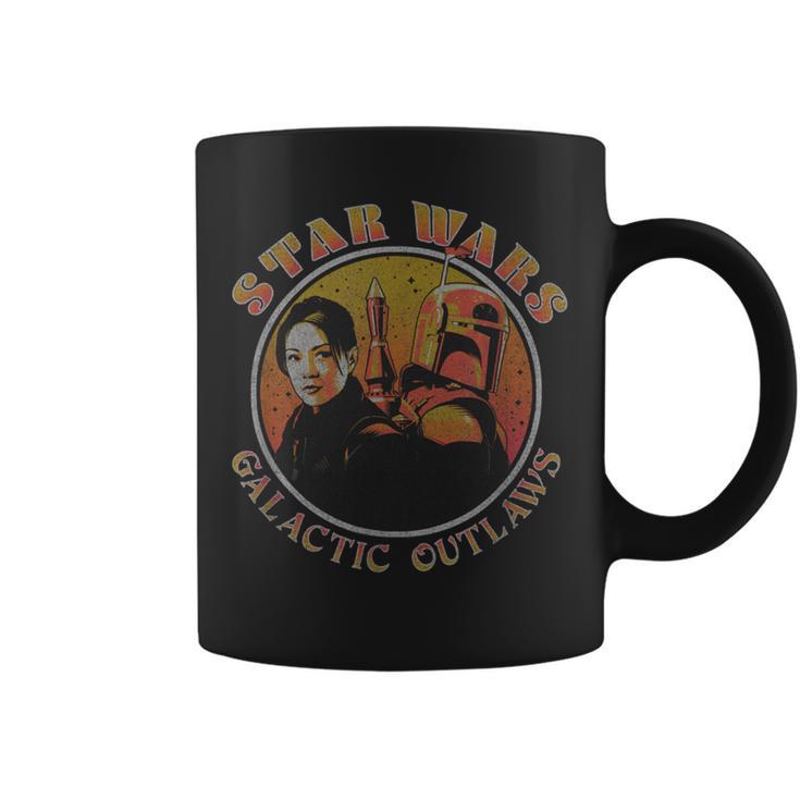 Star Wars The Book Of Boba Fett Galactic Outlaws Vintage Graphic Print Coffee Mug