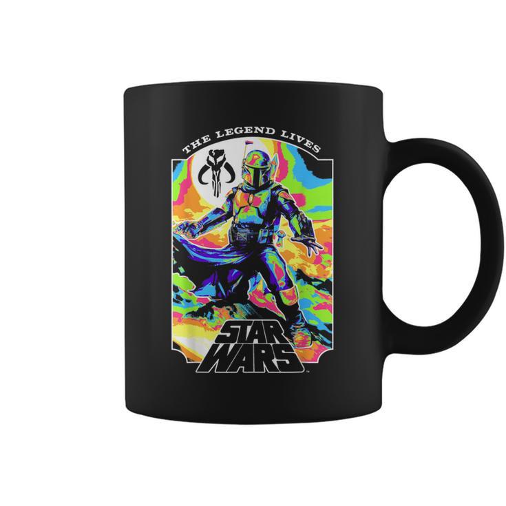 Star Wars The Book Of Boba Fett The Legend Lives Retro V-2 Graphic Print Coffee Mug