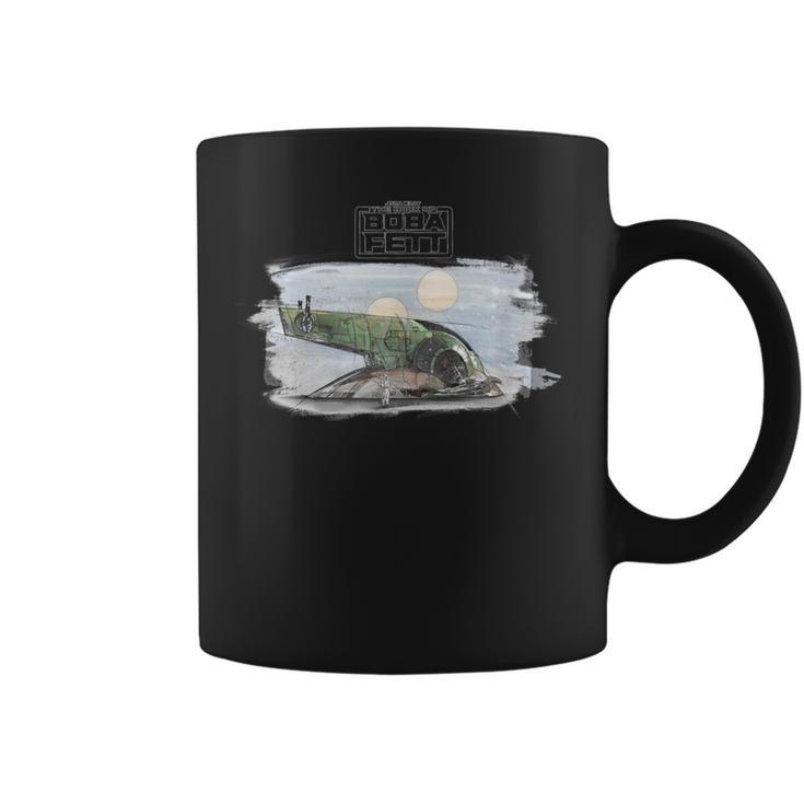 Star Wars The Book Of Boba Fett Slave 1 Portrait Graphic Print Coffee Mug