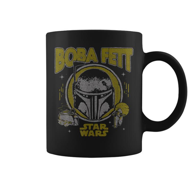 Star Wars The Book Of Boba Fett Vintage Helmet Logo Graphic Print Coffee Mug