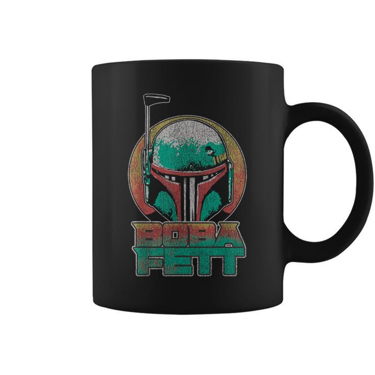 Star Wars The Book Of Boba Fett Vintage Helmet Logo V-2 Graphic Print Coffee Mug