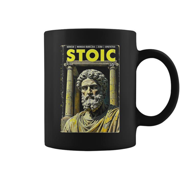 Stoic Philosophy Vintage Book Cover Stoicism Philosopher Graphic Print Coffee Mug