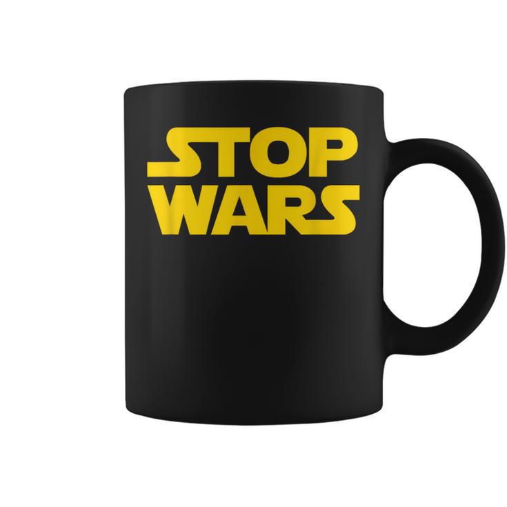 Stop Wars 反戦メッセージ 地球と宇宙の平和 コーヒーマグ