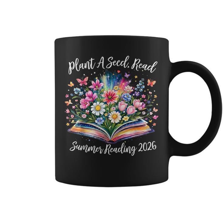 Summer Reading Program 2026 Plant A Seed Read Book Librarian Graphic Print Coffee Mug