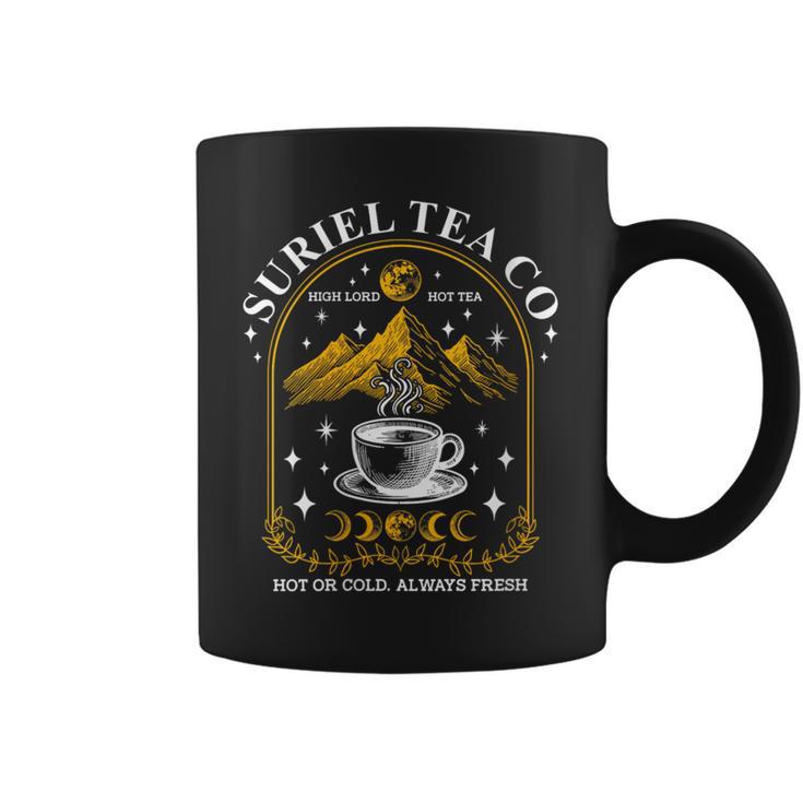 Suriel Tea Co Hot Or Cold Always Fresh Reader Book Lover Graphic Print Coffee Mug