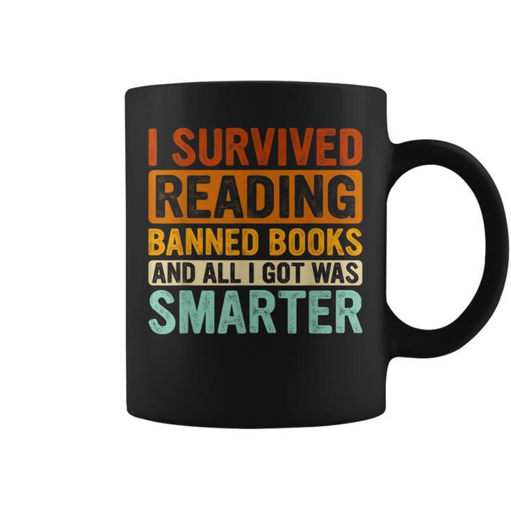 I Survived Reading Banned Books Bookaholic Book Lovers Graphic Print Coffee Mug I Survived Reading Banned Books Bookaholic Book Lovers Graphic Print Coffee Mug