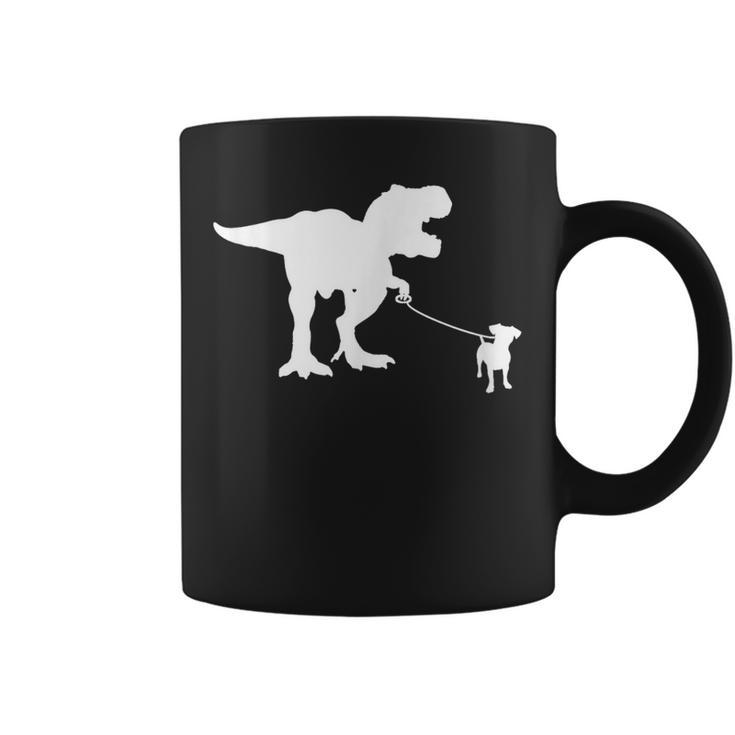 T-Rex Walking Jack Russel Divertente Cane Mamma Papà Dinosauro Trex Tazze