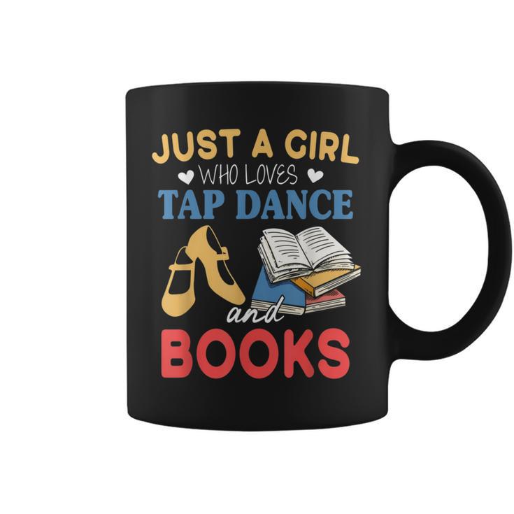 Tap Dancer Girl Who Loves Tap Dance & Books Graphic Print Coffee Mug