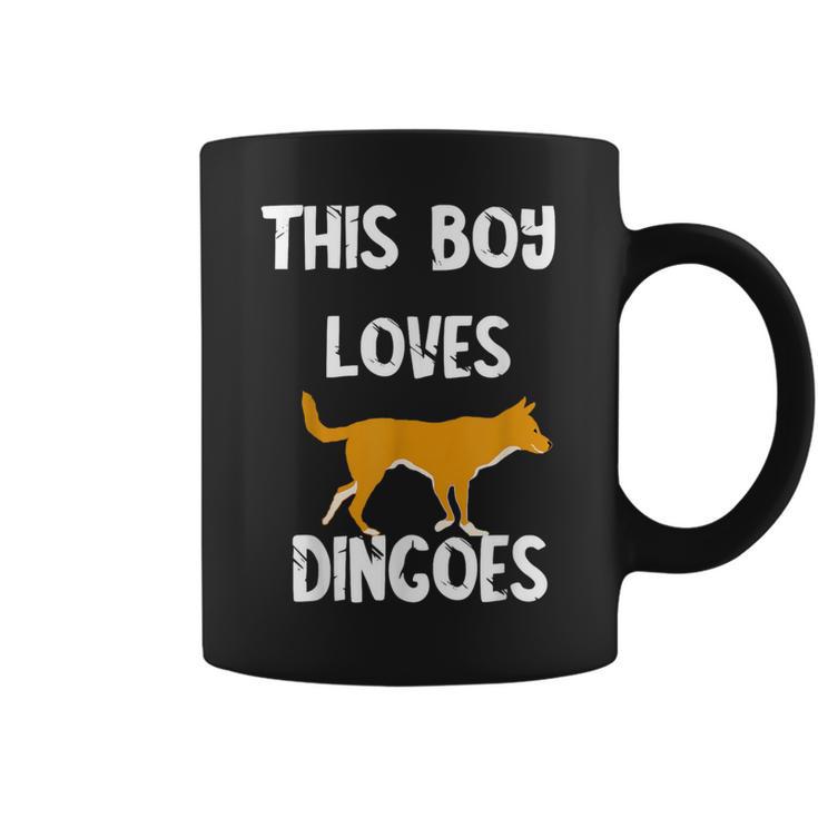 This Boy Loves Dingoes 野生動物 オーストラリアン ディンゴ犬 コーヒーマグ