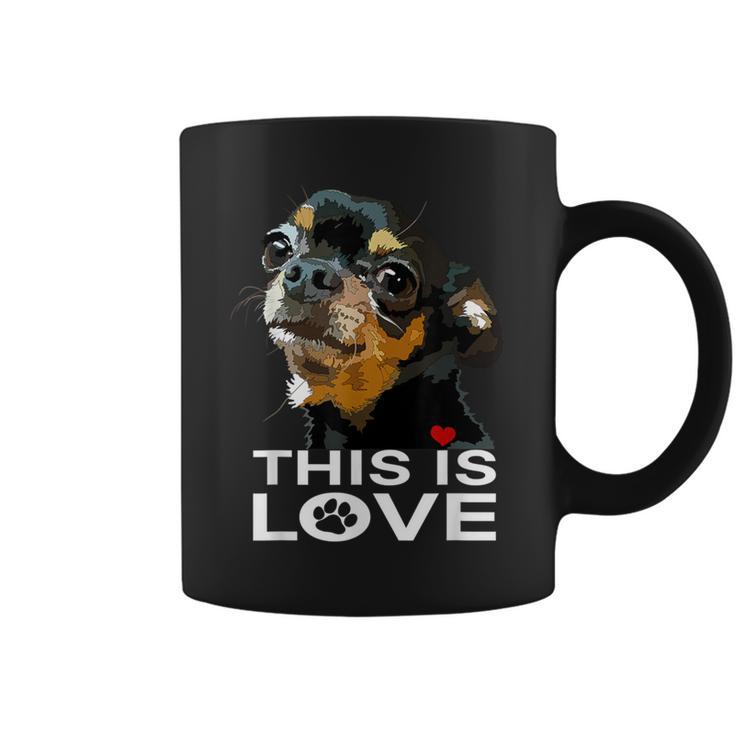 This Is Love And Tan チワワ犬 コーヒーマグ