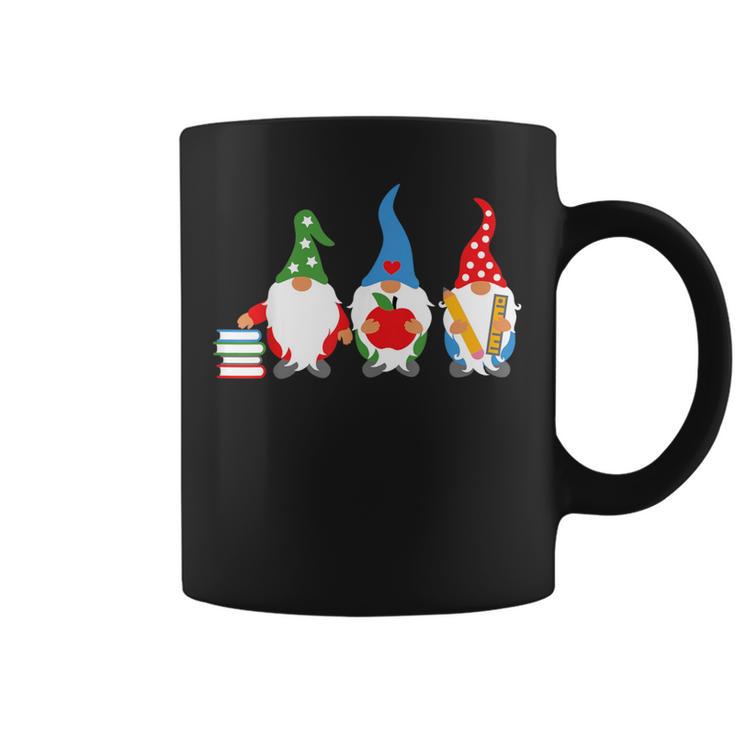 Three Gnomes School Books Pencil Apple Student Teacher For Men Women Girls Kids Graphic Print Coffee Mug