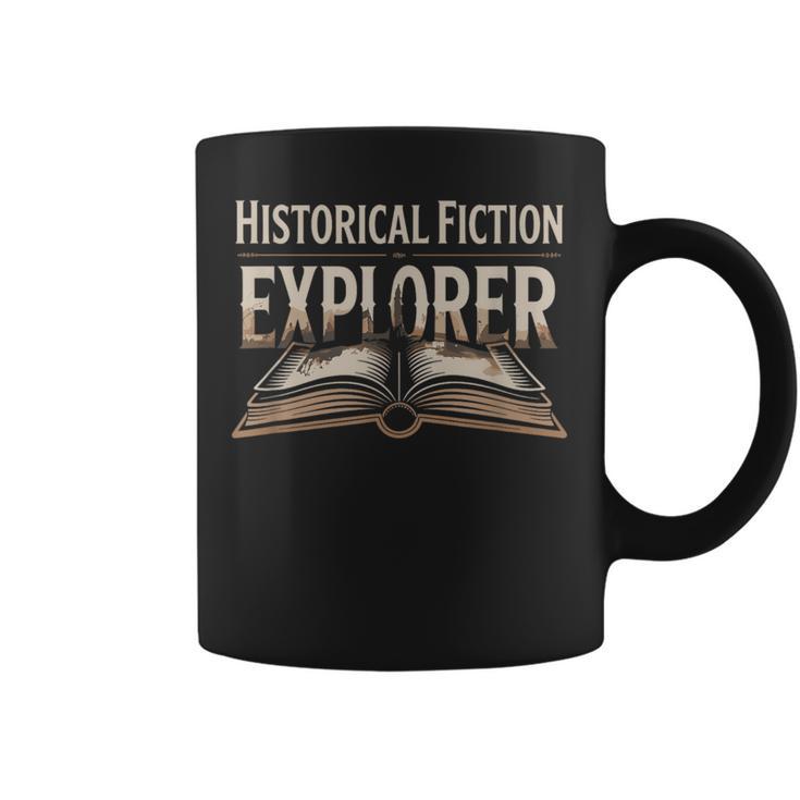 Historical Fiction Explorer Book Lover Gear Bookish Reading Graphic Print Coffee Mug
