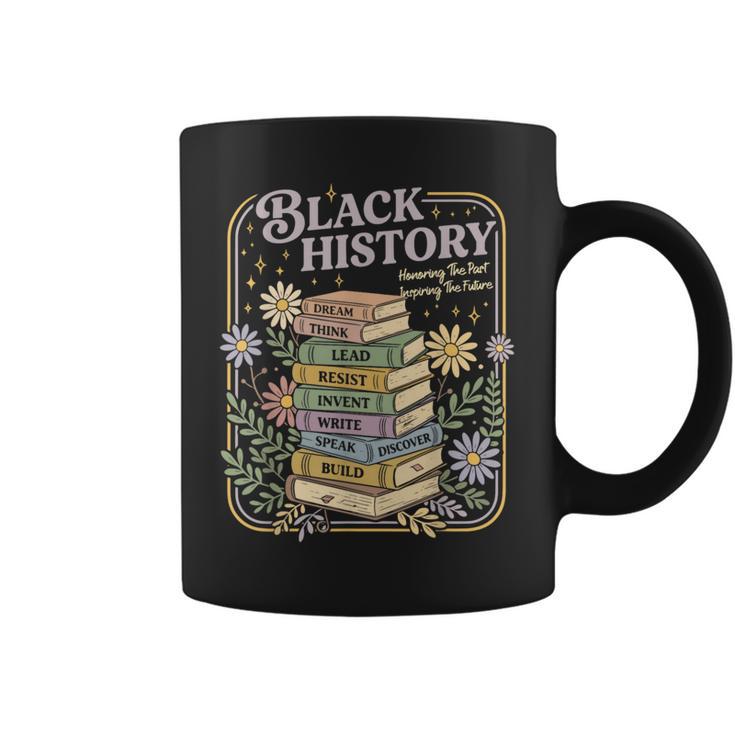 History Month Books Black African American Teachers Graphic Print Coffee Mug