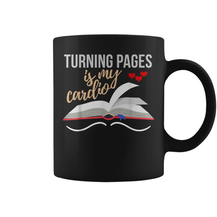 Turning Pages Is My Cardio Reading Book Novelty Shirt Graphic Print Coffee Mug