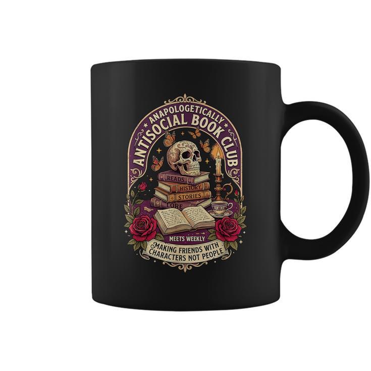 Unapologetically Antisocial Book Club Introvert Graphic Print Coffee Mug