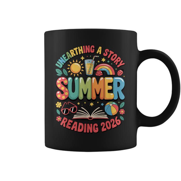 Unearth a Story Summer 2026 Summer Reading Program Book Graphic Print Coffee Mug