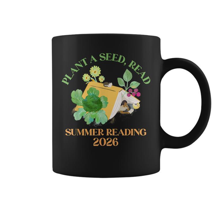 Unearth a Story Summer Reading 2026 Dinosaur Book Kids Graphic Print Coffee Mug