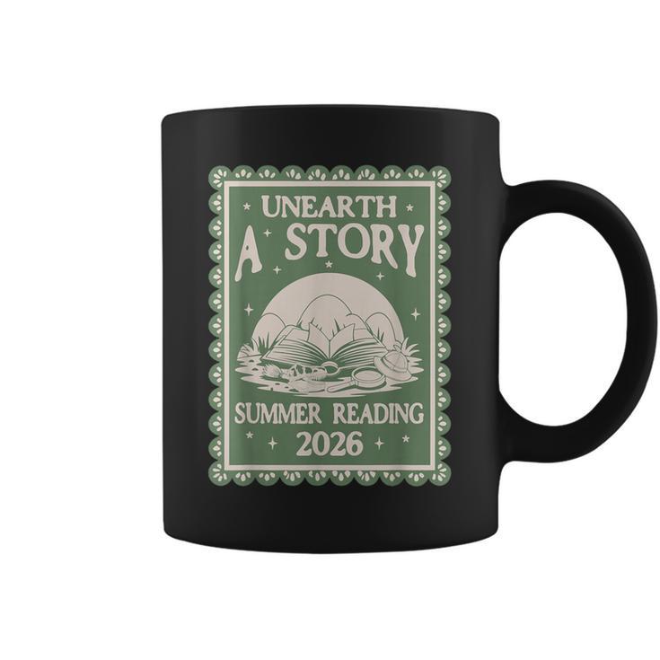 Unearth a Story Summer Reading 2026 Palaeontologists Book Graphic Print Coffee Mug