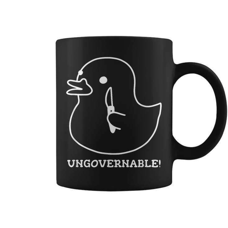 Ungovernable ラバーダックプリント コーヒーマグ