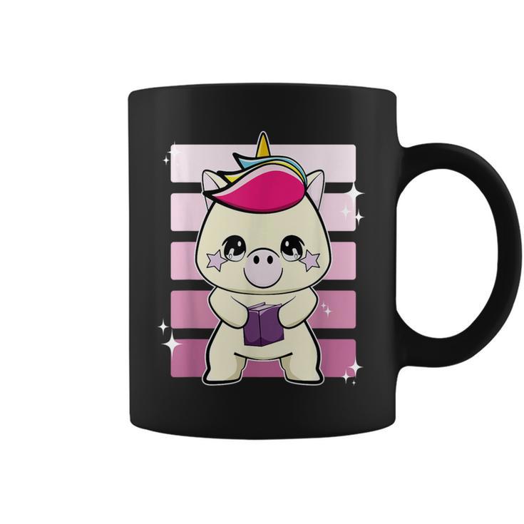 Unicorn With Book Graphic Print Coffee Mug