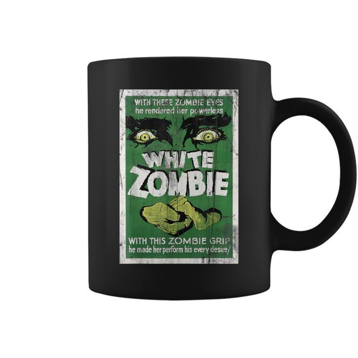 Vintage Blanc Zombie Movie Poster Tasse