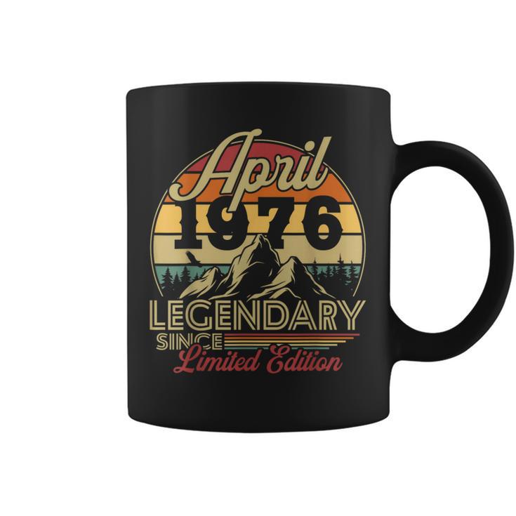 Vintage Cadeau D'anniversaire 50 Ans Pour Né En Avril 1976 Tasse