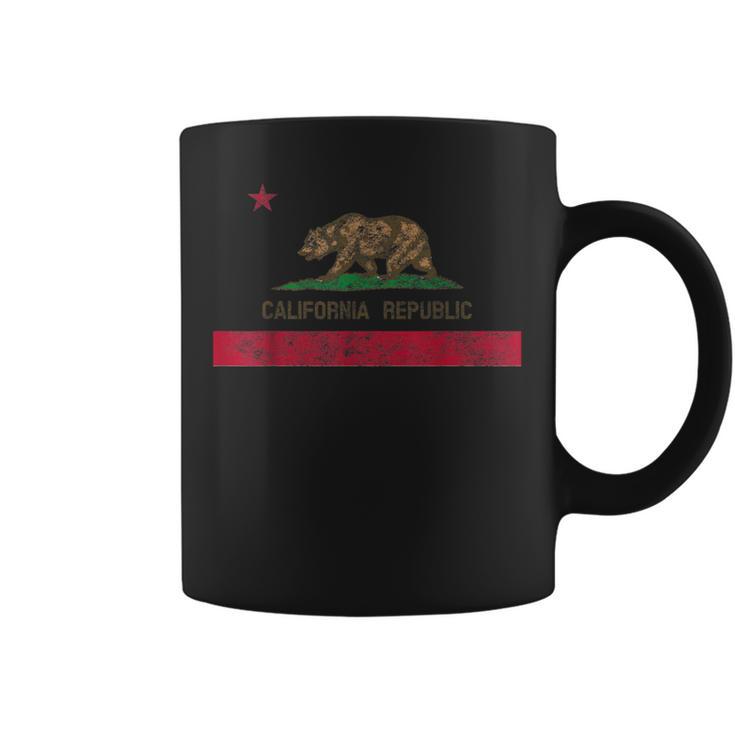 Vintage California Republic Flag ビンテージ・スタイルカリフォルニア共和国旗 コーヒーマグ
