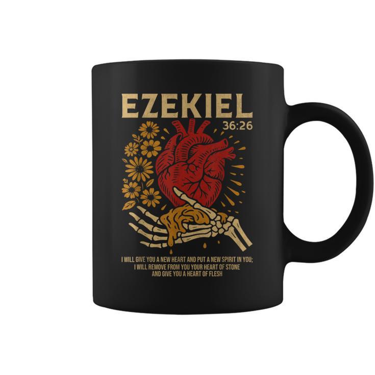 Vintage Ezekiel 36-26 Heart Of Flesh Bible Verse Christian Coffee Mug