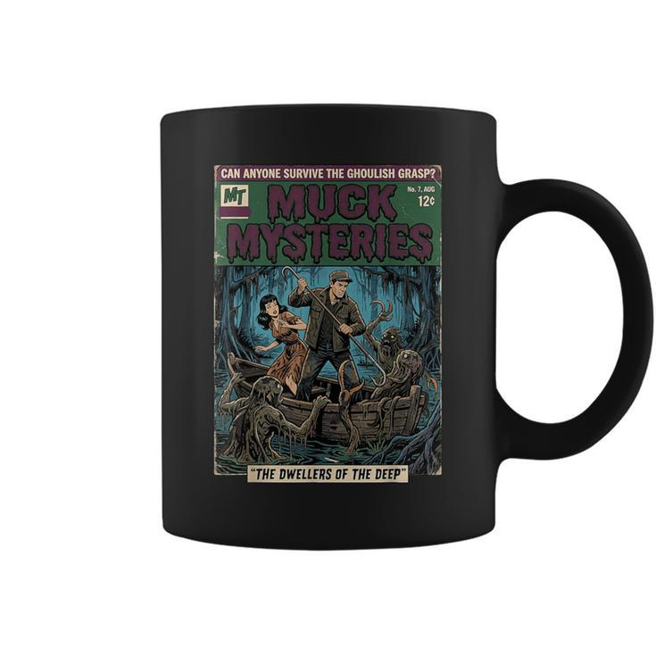 Vintage Horror Comic Book Cover Muck Mysteries Bayou Graphic Print Coffee Mug