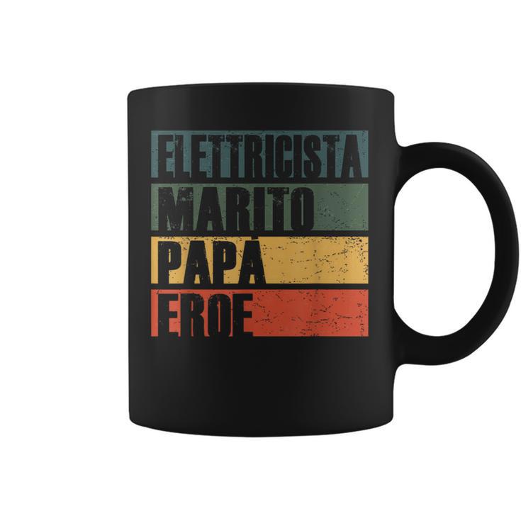 Vintage Marito Papà Elettricista Eroe Papà Elettricista Tazze