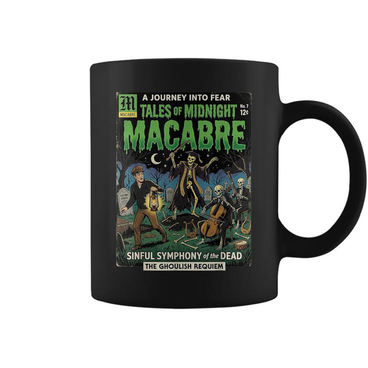 Vintage Retro Horror Comic Book Cover Skeleton Macabre Graphic Print Coffee Mug Vintage Retro Horror Comic Book Cover Skeleton Macabre Graphic Print Coffee Mug