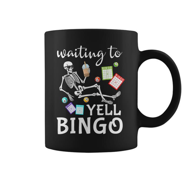 Waiting To Yell Bingo Lover Bingo Player Bingo Enthusiasts Coffee Mug
