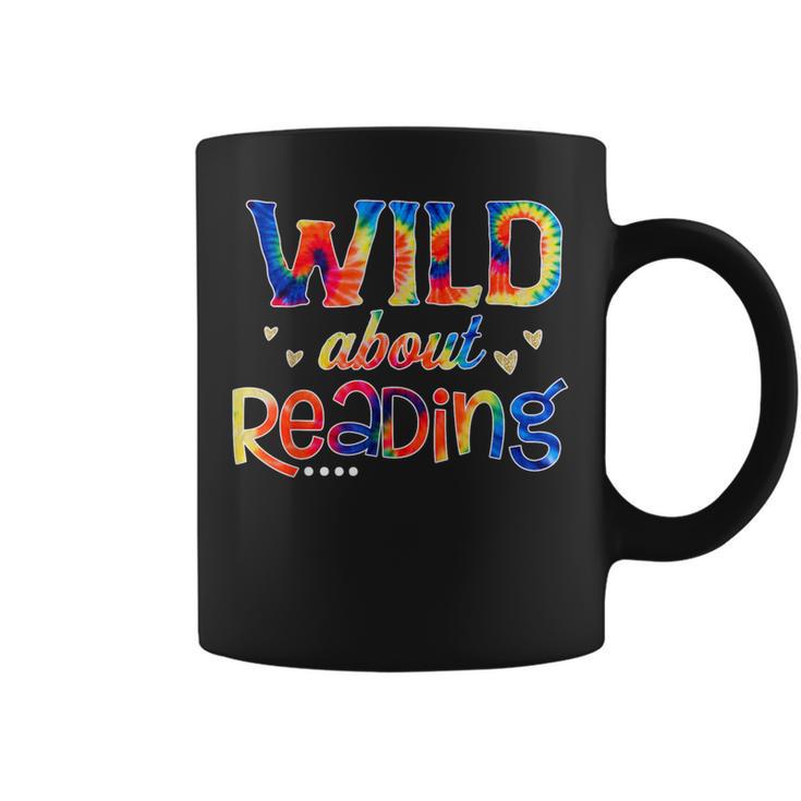 Wild About Reading Tie Dye Reading Books Graphic Print Coffee Mug