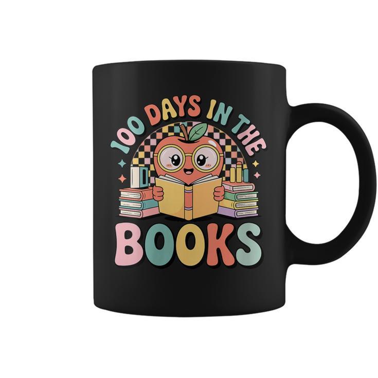 Women's 100 Days In The Books Cute Apple Reading School Graphic Print Coffee Mug