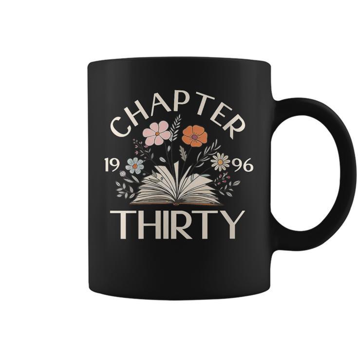 Women's 1996 Chapter Thirty 30th Birthday Decoration Wildflower Book Graphic Print Coffee Mug