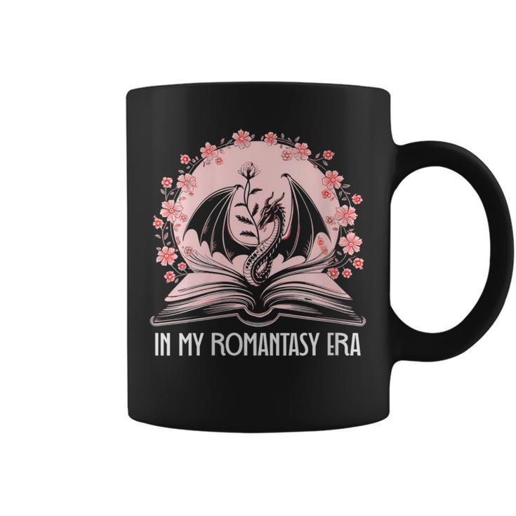 Women's Dragon & Book Romantasy Merch Dark Romance In My Fantasy Era Graphic Print Coffee Mug