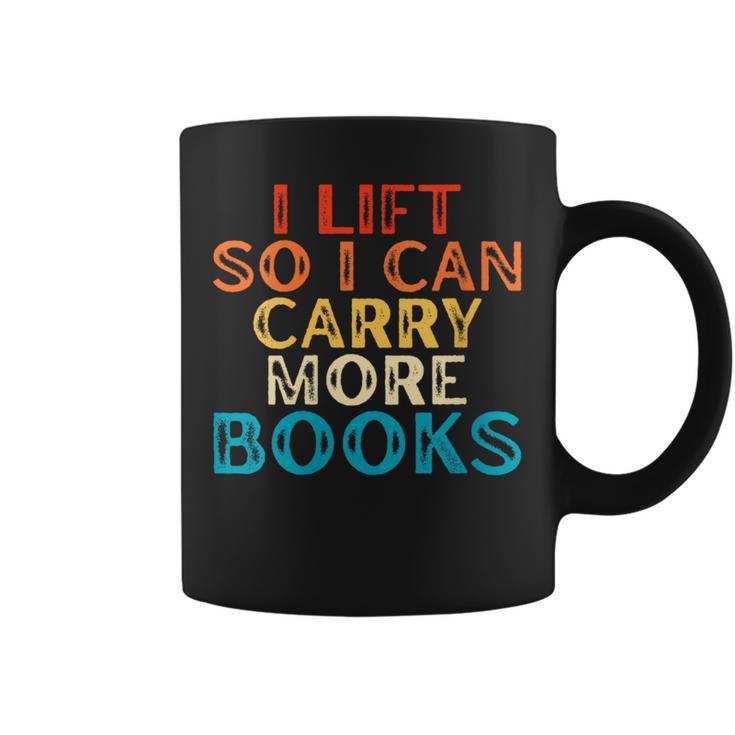 Women's I Lift So I Can Carry More Books Reading Lovers Workout Graphic Print Coffee Mug