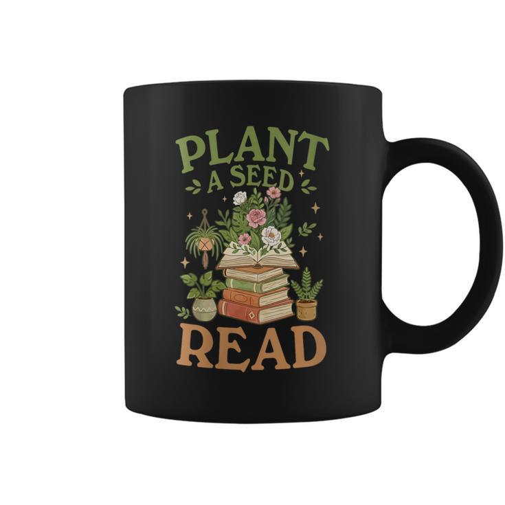 Women's Plant A Seed Read Summer Reading 2026 Teacher Librarian Book Graphic Print Coffee Mug