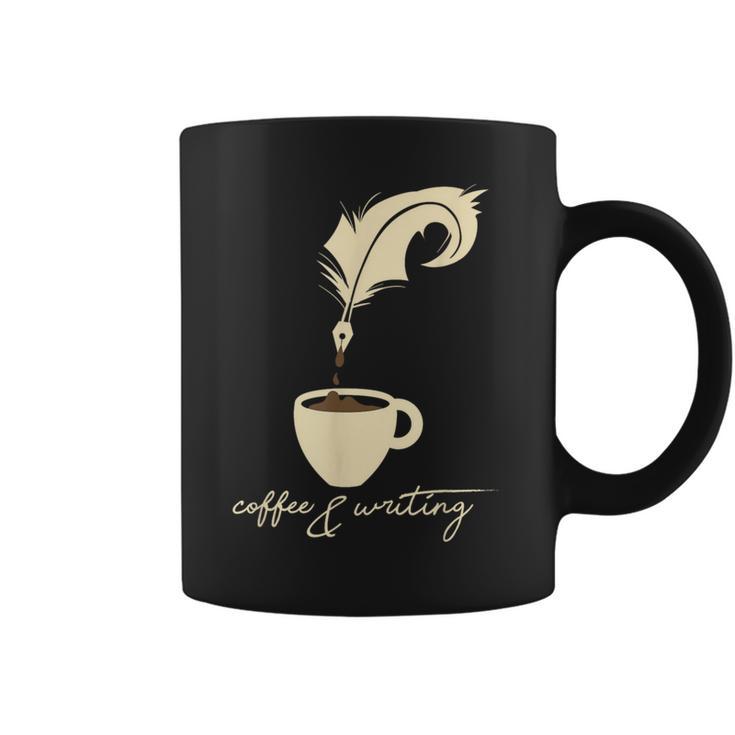 Writer I Author I Book Literature I Coffee And Writing Graphic Print Coffee Mug