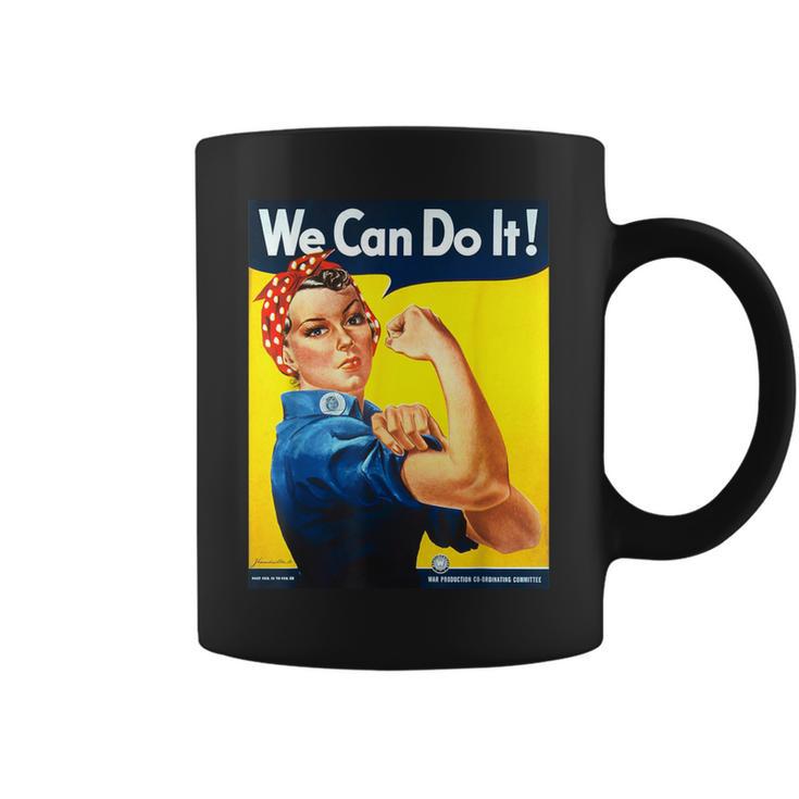 「We Can Do It」ポスター ロージー The Riveter Girl Power」 コーヒーマグ