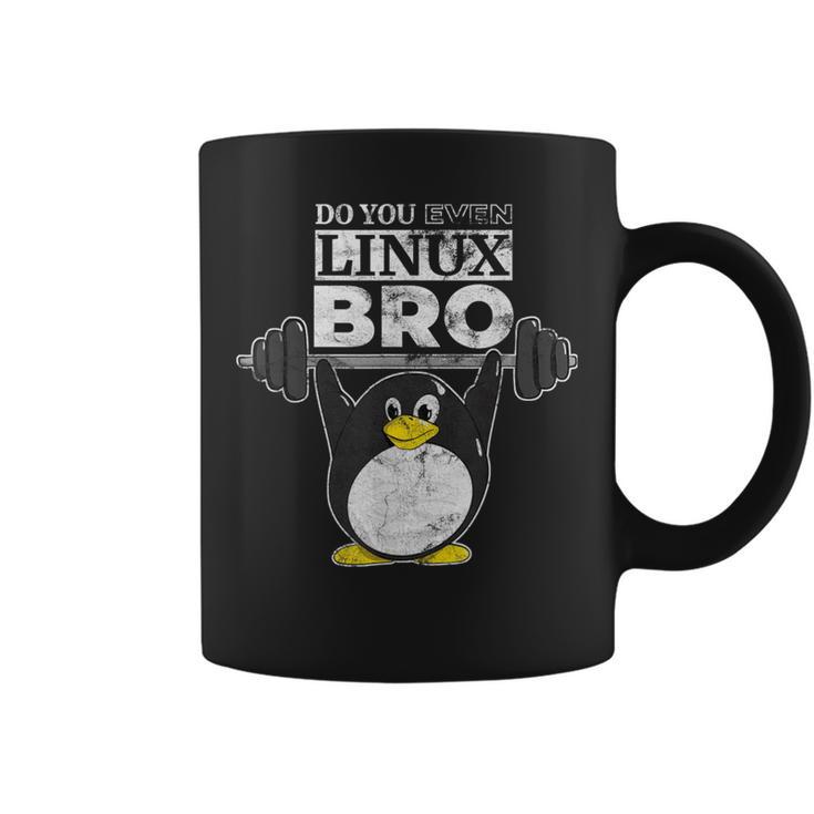 あなたもlinuxのbro Linuxのペンギンは、重量を持ち上げるか コーヒーマグ