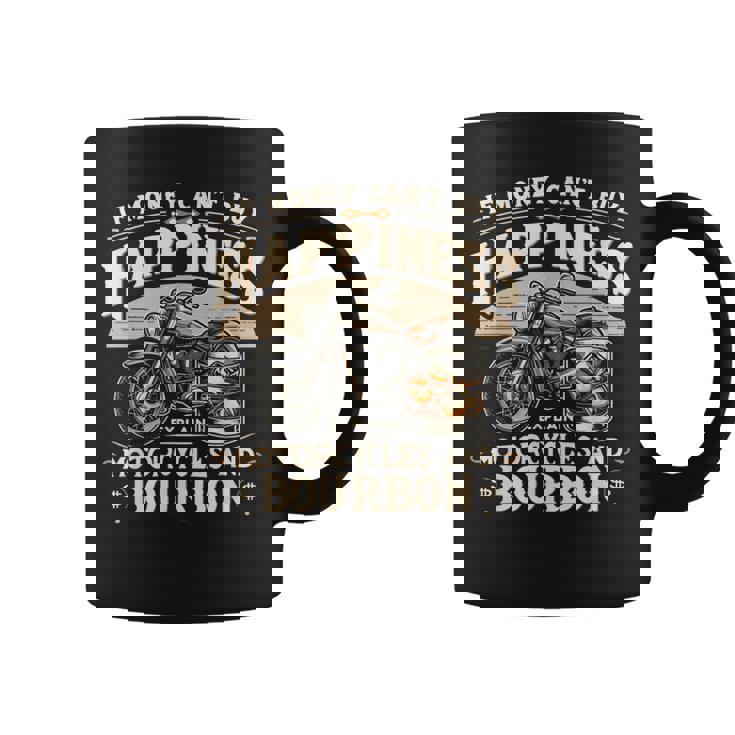 お金で幸せが買えないならバーボンとバイクを解説 コーヒーマグ