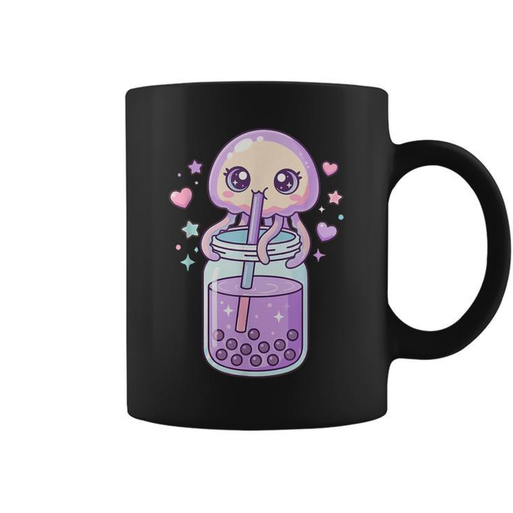 かわいい クラゲ ドリンク ボバティー カワイイ バブルティー アニメ コーヒーマグ