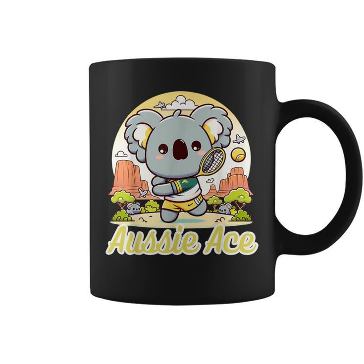 かわいい テニス コアラ 可愛い アスレチック 夏 テニス キャンプ コーヒーマグ