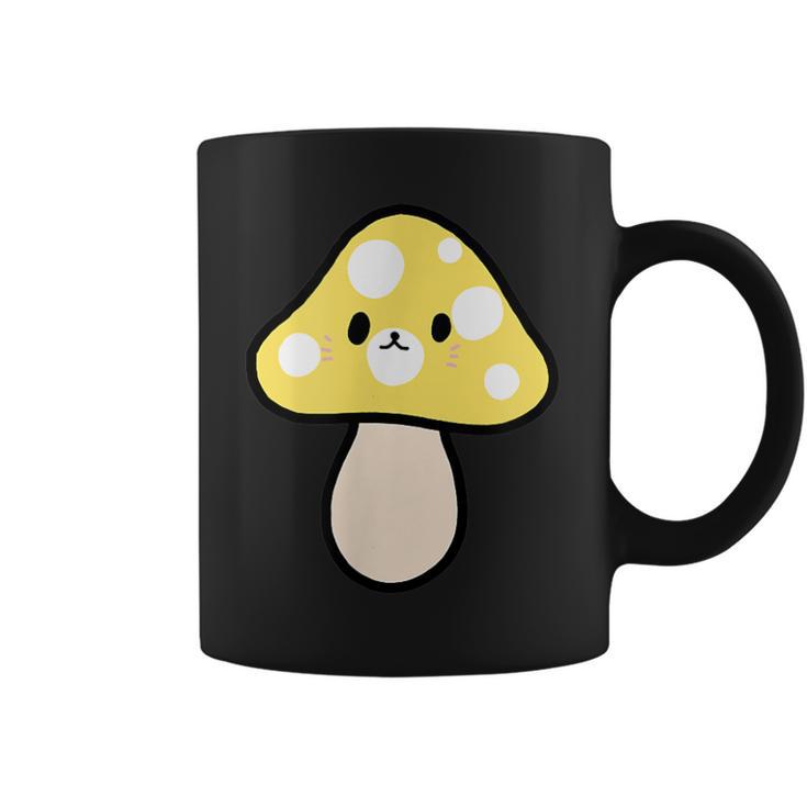かわいい黄色のキノコ コーヒーマグ